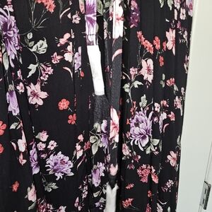 Floral shorts with skirt cape by Torrid